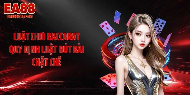 Luật chơi baccarat quy định luật rút bài chặt chẽ